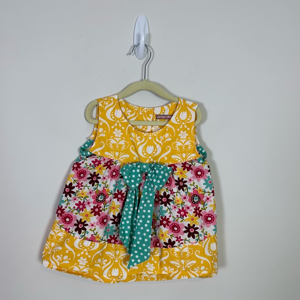 Jelly the Pug Girls Sweet Peep Collection Boutique Capri Bow Set Top & Bottom 5 - Picture 2 of 14